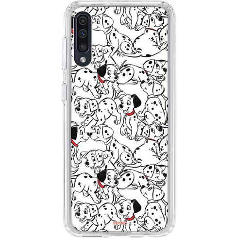 Disney 101 Dalmatians Pattern Galaxy A50 Clear Case