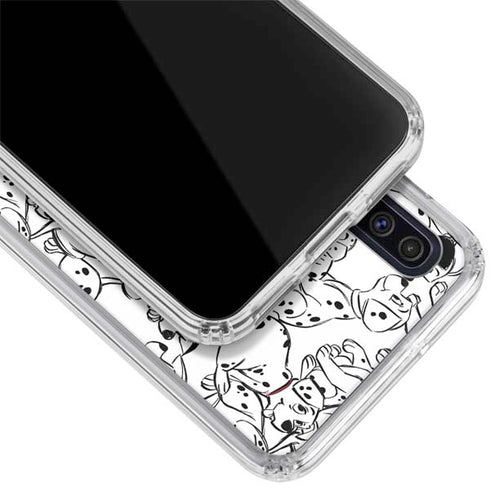 Disney 101 Dalmatians Pattern Galaxy A50 Clear Case
