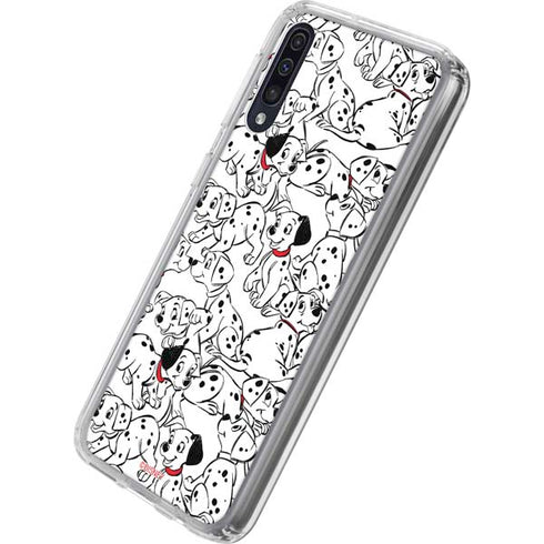 Disney 101 Dalmatians Pattern Galaxy A50 Clear Case