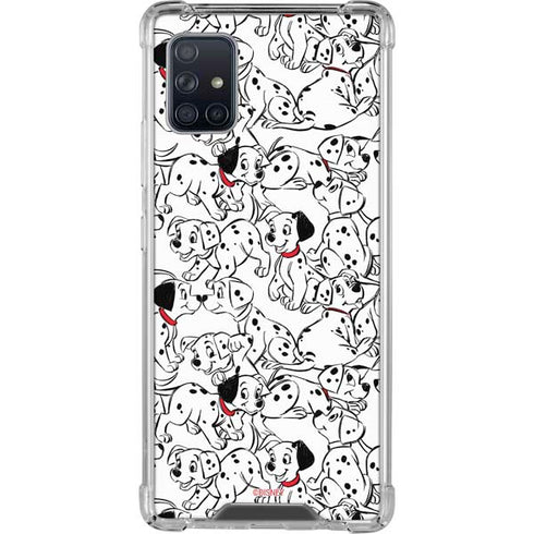 Disney 101 Dalmatians Pattern Galaxy A51 5G Clear Case