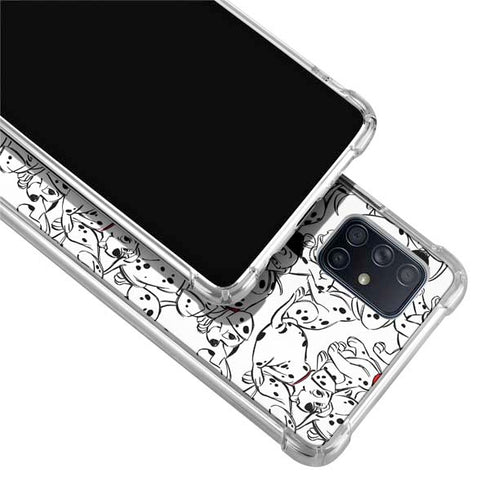 Disney 101 Dalmatians Pattern Galaxy A51 5G Clear Case
