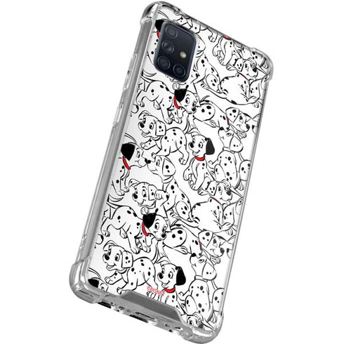 Disney 101 Dalmatians Pattern Galaxy A51 5G Clear Case