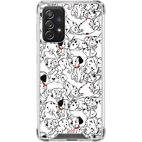Disney 101 Dalmatians Pattern Galaxy A72 5G Clear Case