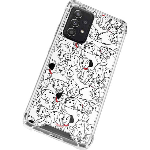 Disney 101 Dalmatians Pattern Galaxy A72 5G Clear Case