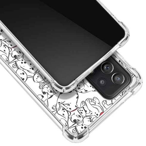 Disney 101 Dalmatians Pattern Galaxy A72 5G Clear Case
