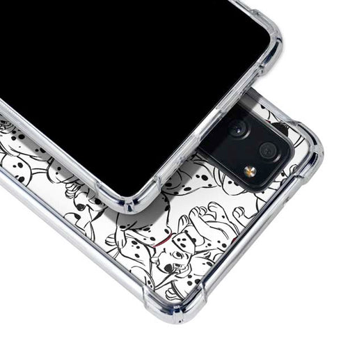 Disney 101 Dalmatians Pattern Galaxy S20 FE Clear Case