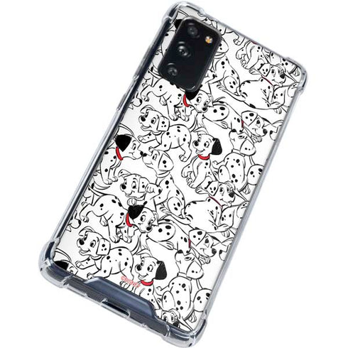 Disney 101 Dalmatians Pattern Galaxy S20 FE Clear Case