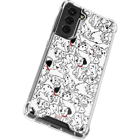 Disney 101 Dalmatians Pattern Galaxy S21 Plus 5G Clear Case