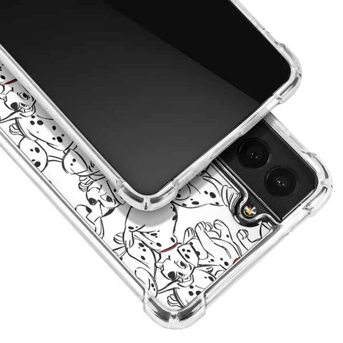 Disney 101 Dalmatians Pattern Galaxy S21 Plus 5G Clear Case