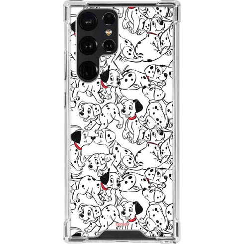Disney 101 Dalmatians Pattern Galaxy S22 Ultra Clear Case