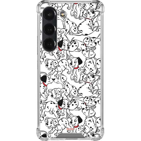 Disney 101 Dalmatians Pattern Galaxy S23 Clear Case