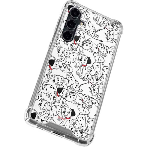 Disney 101 Dalmatians Pattern Galaxy S23 FE Clear Case