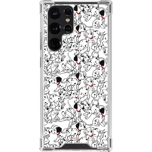 Disney 101 Dalmatians Pattern Galaxy S23 Ultra Clear Case
