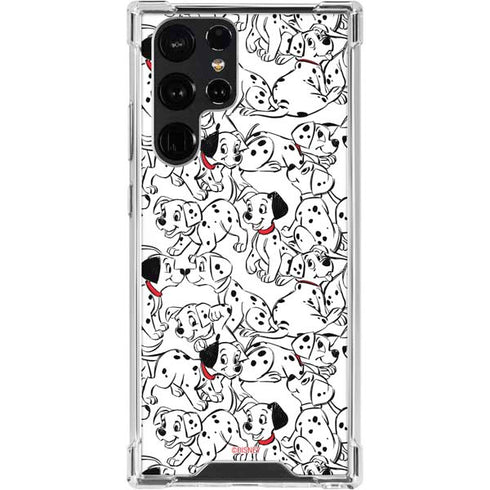 Disney 101 Dalmatians Pattern Galaxy S24 Ultra Clear Case