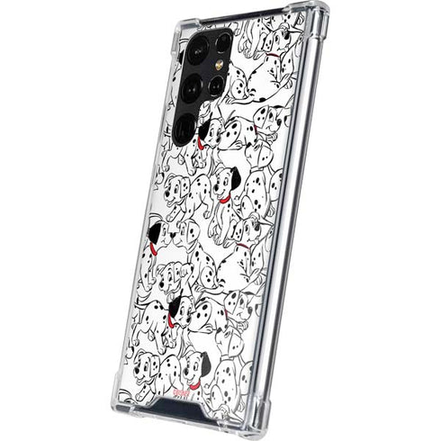 Disney 101 Dalmatians Pattern Galaxy S24 Ultra Clear Case