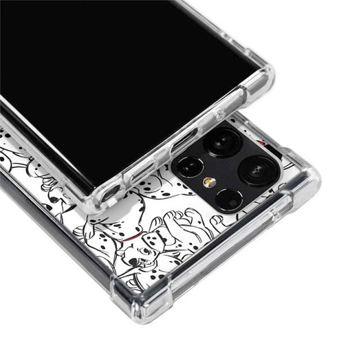 Disney 101 Dalmatians Pattern Galaxy S24 Ultra Clear Case