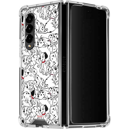 Disney 101 Dalmatians Pattern Galaxy Z Fold4 5G Clear Case
