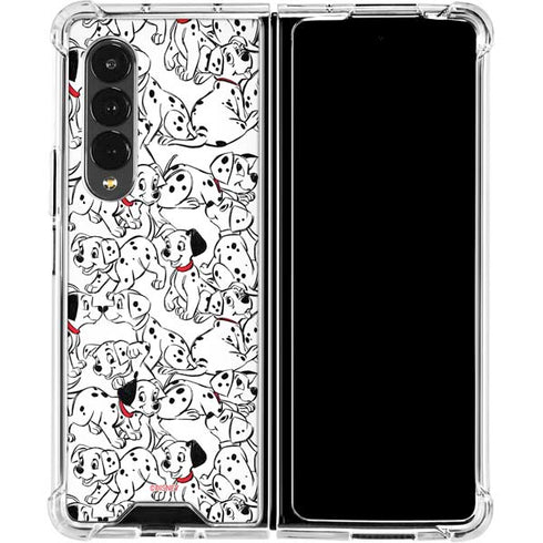 Disney 101 Dalmatians Pattern Galaxy Z Fold4 5G Clear Case