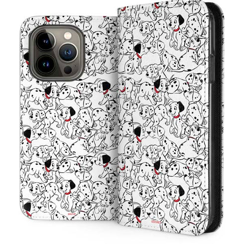 Disney 101 Dalmatians Pattern iPhone 13 Pro Folio Case