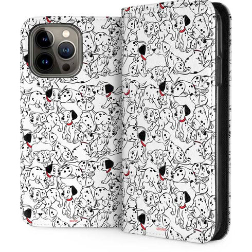 Disney 101 Dalmatians Pattern iPhone 13 Pro Max Folio Case