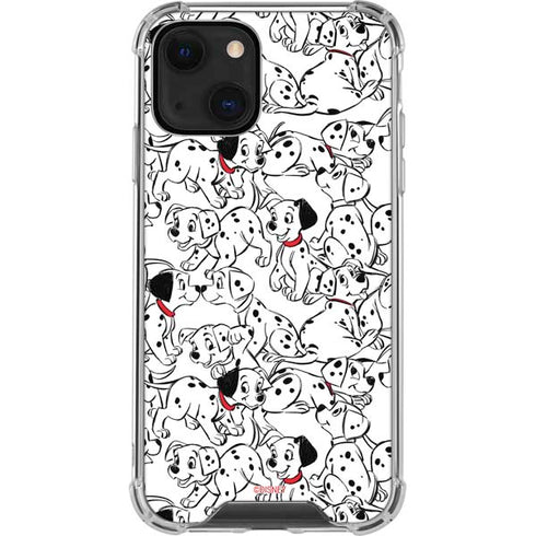 Disney 101 Dalmatians Pattern iPhone 14 Plus Clear Case