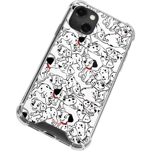 Disney 101 Dalmatians Pattern iPhone 14 Plus Clear Case