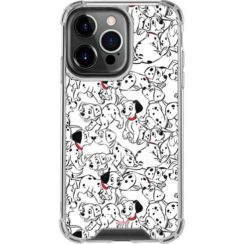 Disney 101 Dalmatians Pattern iPhone 14 Pro Clear Case
