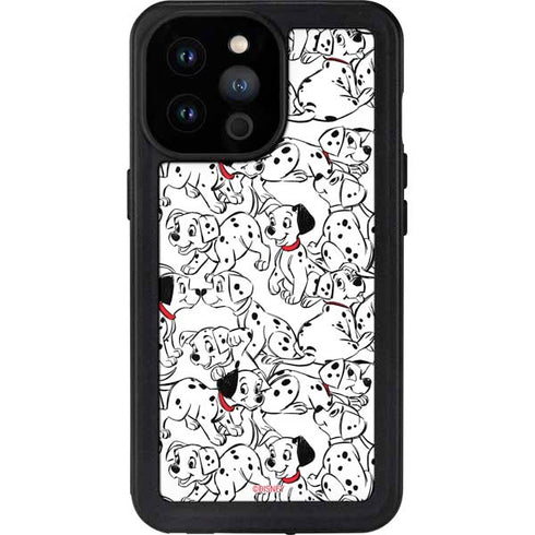 Disney 101 Dalmatians Pattern iPhone 14 Pro Max Waterproof Case