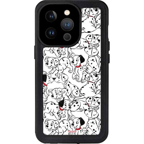 Disney 101 Dalmatians Pattern iPhone 14 Pro Waterproof Case