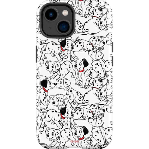 Disney 101 Dalmatians Pattern iPhone 15 Impact Case