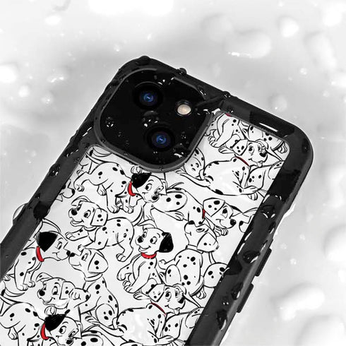 Disney 101 Dalmatians Pattern iPhone 15 Plus Waterproof Case