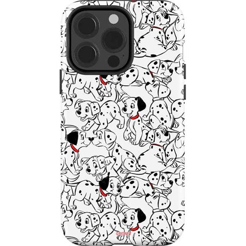 Disney 101 Dalmatians Pattern iPhone 15 Pro Impact Case