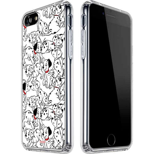 Disney 101 Dalmatians Pattern iPhone SE (2nd & 3rd Gen) Clear Case