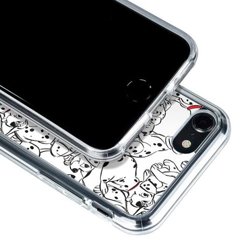 Disney 101 Dalmatians Pattern iPhone SE (2nd & 3rd Gen) Clear Case