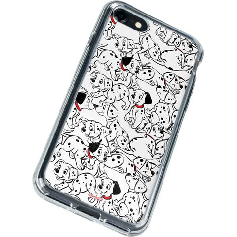 Disney 101 Dalmatians Pattern iPhone SE (2nd & 3rd Gen) Clear Case