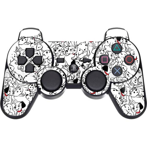 Disney 101 Dalmatians Pattern PS3 Dual Shock wireless controller Skin