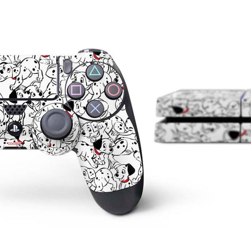 Disney 101 Dalmatians Pattern PS4 Console and Controller Bundle Skin