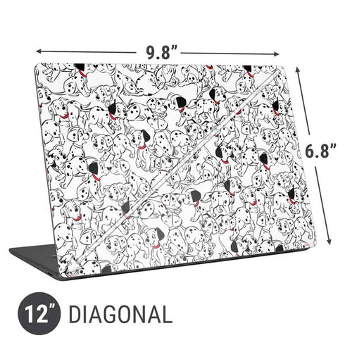 Disney 101 Dalmatians Pattern Universal Laptop 12in (9.8 x 6.8in) Skin