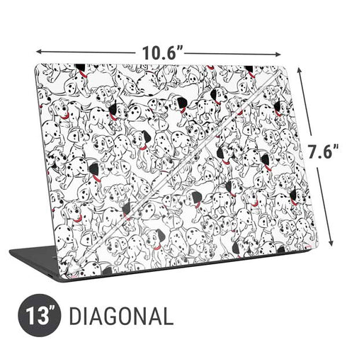 Disney 101 Dalmatians Pattern Universal Laptop 13in (10.6 x 7.6in) Skin