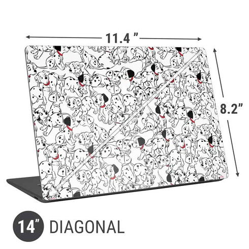 Disney 101 Dalmatians Pattern Universal Laptop 14in (11.4 x 8.2in) Skin