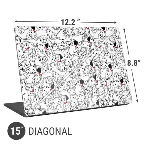Disney 101 Dalmatians Pattern Universal Laptop 15in (12.2 x 8.8in) Skin