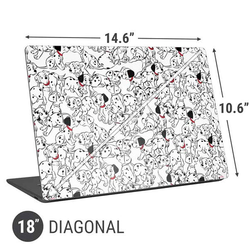 Disney 101 Dalmatians Pattern Universal Laptop 18in (14.6 x 10.6in) Skin