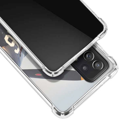 1940s Navy Pin-Up Girl On Corsair Fighter Plane Galaxy A52 5G Clear Case