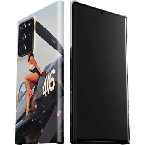 1940s Navy Pin-Up Girl On Corsair Fighter Plane Galaxy Note20 Ultra 5G Lite Case