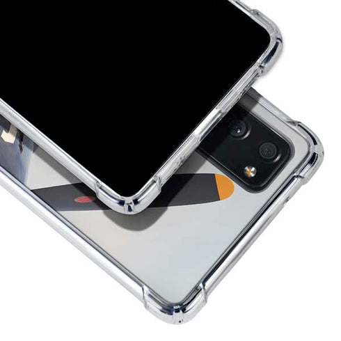 1940s Navy Pin-Up Girl On Corsair Fighter Plane Galaxy S20 FE Clear Case