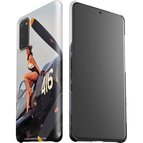 1940s Navy Pin-Up Girl On Corsair Fighter Plane Galaxy S20 Lite Case