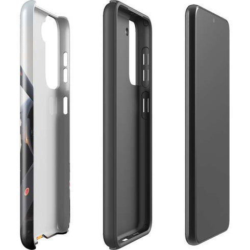 1940s Navy Pin-Up Girl On Corsair Fighter Plane Galaxy S21 FE Pro Case