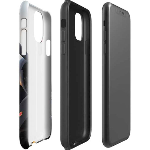 1940s Navy Pin-Up Girl On Corsair Fighter Plane iPhone 11 Pro Max Impact Case