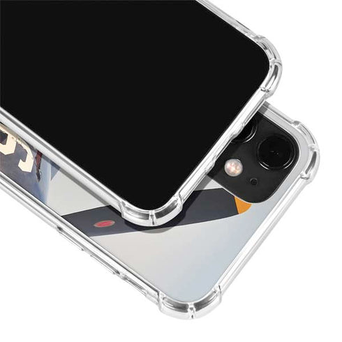 1940s Navy Pin-Up Girl On Corsair Fighter Plane iPhone 12 Clear Case