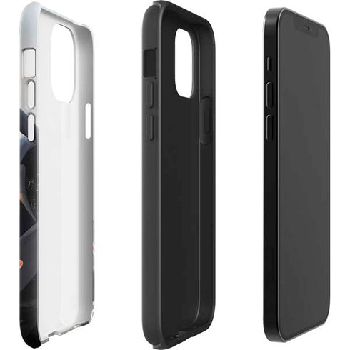 1940s Navy Pin-Up Girl On Corsair Fighter Plane iPhone 12 Impact Case